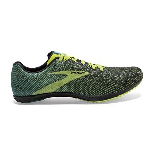 Tenis Carreras Brooks Mach 19 Spikeless Hombre Negros Amarillos Verdes | Mexico-873614