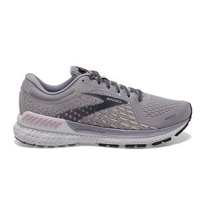 Tenis Para Correr En Carretera Brooks Adrenaline GTS 21 Mujer Grises Morados | Mexico-351286