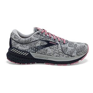 Tenis Para Correr En Carretera Brooks Adrenaline GTS 21 Mujer Blancos Negros Coral | Mexico-380426