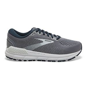 Tenis Para Correr En Carretera Brooks Addiction GTS 15 Mujer Grises Azul Marino Blancos | Mexico-798206