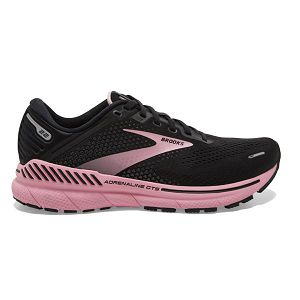 Tenis Para Correr En Carretera Brooks Adrenaline GTS 22 Mujer Negros Coral | Mexico-932780