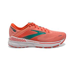 Tenis Para Correr En Carretera Brooks Adrenaline GTS 22 Mujer Naranjas Verdes Blancos | Mexico-960143