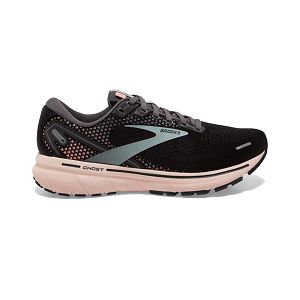 Tenis Para Correr En Carretera Brooks Ghost 14 Mujer Negros Verdes Rosas | Mexico-143759