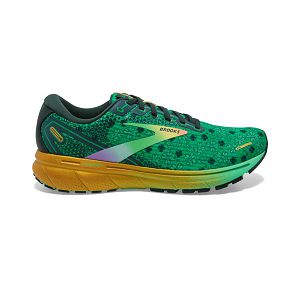 Tenis Para Correr En Carretera Brooks Ghost 14 Hombre Verdes Negros Dorados | Mexico-148503