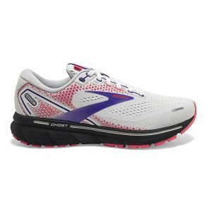 Tenis Para Correr En Carretera Brooks Ghost 14 Mujer Blancos Morados Coral | Mexico-362975