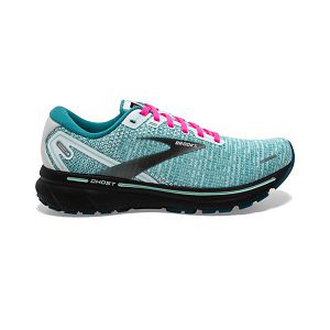 Tenis Para Correr En Carretera Brooks Ghost 14 Mujer Blancos Negros Azules | Mexico-386490