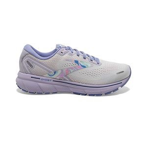 Tenis Para Correr En Carretera Brooks Ghost 14 Mujer Blancos Morados Rosas | Mexico-570128