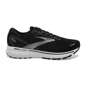 Tenis Para Correr En Carretera Brooks Ghost 14 Hombre Negros Blancos Plateados | Mexico-78426