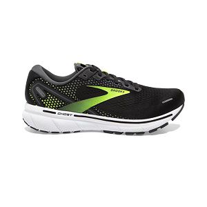 Tenis Para Correr En Carretera Brooks Ghost 14 Hombre Negros Amarillos Blancos | Mexico-794653