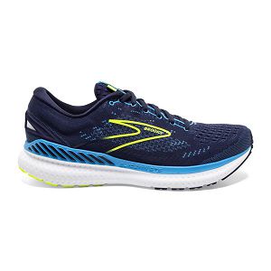 Tenis Para Correr En Carretera Brooks Glycerin GTS 19 Hombre Azul Marino Azules Amarillos | Mexico-156893