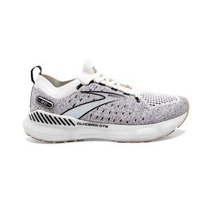 Tenis Para Correr En Carretera Brooks Glycerin StealthFit GTS 20 Mujer Blancos Negros Grises | Mexico-371486