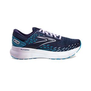 Tenis Para Correr En Carretera Brooks Glycerin 20 Mujer Azul Marino Azules Blancos | Mexico-596183