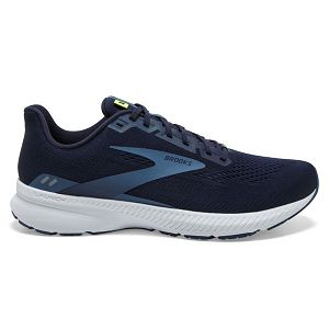 Tenis Para Correr En Carretera Brooks Launch 8 Hombre Azul Marino Azules Blancos | Mexico-840932