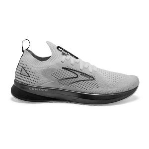 Tenis Para Correr En Carretera Brooks Levitate StealthFit 5 Mujer Blancos Grises Negros | Mexico-629701