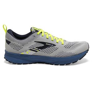 Tenis Para Correr En Carretera Brooks Revel 5 Hombre Grises Amarillos Azules | Mexico-437685