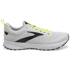 Tenis Para Correr En Carretera Brooks Revel 5 Hombre Blancos Amarillos Negros | Mexico-854317