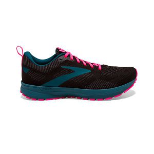 Tenis Para Correr En Carretera Brooks Revel 5 Mujer Negros Azules Rosas | Mexico-891645