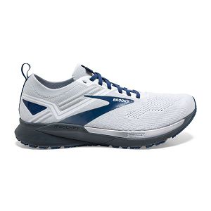 Tenis Para Correr En Carretera Brooks Ricochet 3 Hombre Blancos Grises Azules | Mexico-18759