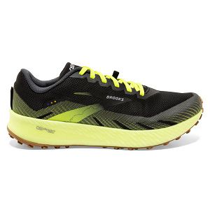 Tenis Para Trail Running Brooks Catamount Hombre Negros Amarillos Marrom | Mexico-397064