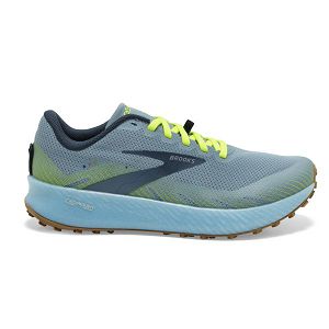 Tenis Para Trail Running Brooks Catamount Mujer Azules Amarillos Verdes | Mexico-503478