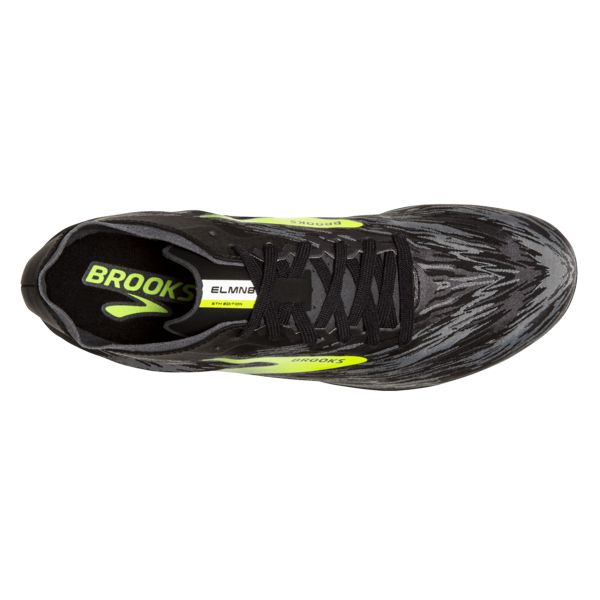 Tenis Carreras Brooks ELMN8 v5 Hombre Negros Grises Amarillos | Mexico-829631