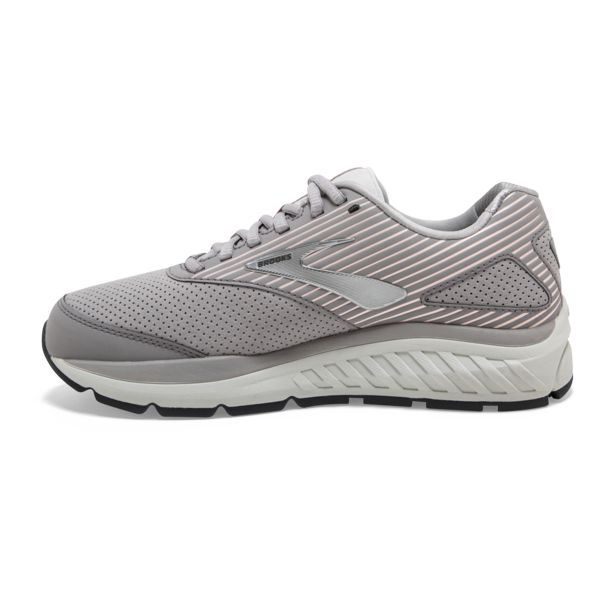 Tenis Para Caminar Brooks Addiction Walker Gamuza Mujer Grises Rosas Blancos | Mexico-273594