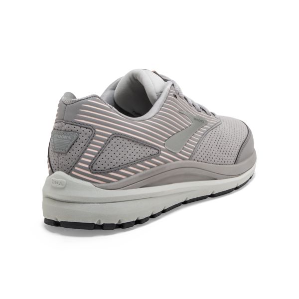 Tenis Para Caminar Brooks Addiction Walker Gamuza Mujer Grises Rosas Blancos | Mexico-273594