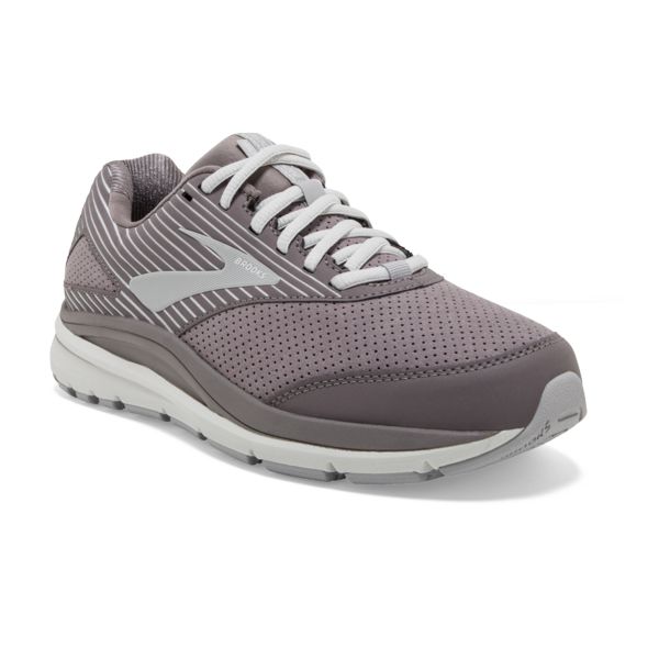 Tenis Para Caminar Brooks Addiction Walker Gamuza Mujer Grises Blancos | Mexico-938657