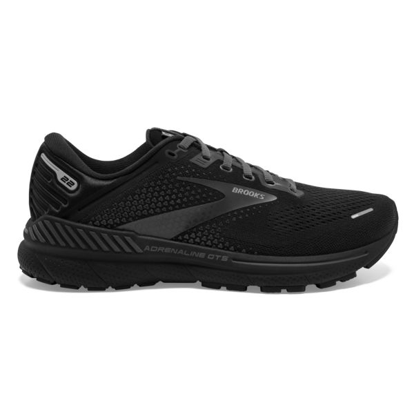 Tenis Para Correr En Carretera Brooks Adrenaline GTS 22 Hombre Negros Grises | Mexico-574180