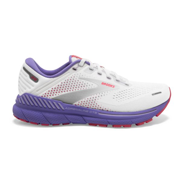 Tenis Para Correr En Carretera Brooks Adrenaline GTS 22 Mujer Blancos Coral Morados | Mexico-629831