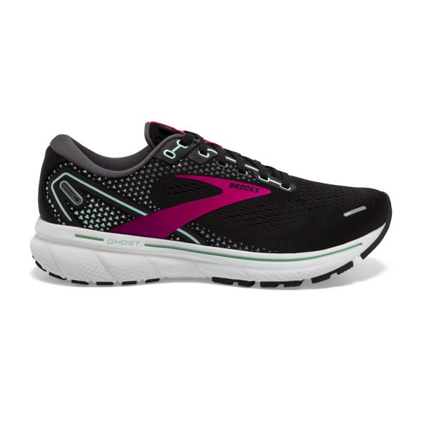 Tenis Para Correr En Carretera Brooks Ghost 14 Mujer Negros Rosas Blancos | Mexico-236408