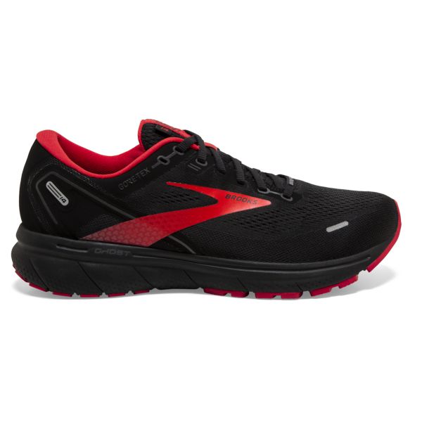 Tenis Para Correr En Carretera Brooks Ghost 14 GTX Hombre Negros Rojos | Mexico-319452