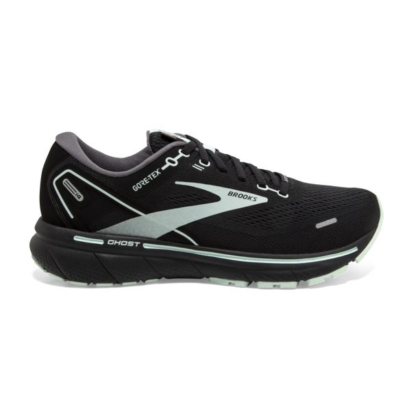 Tenis Para Correr En Carretera Brooks Ghost 14 GTX Mujer Negros Blancos | Mexico-350894