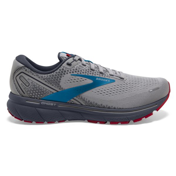 Tenis Para Correr En Carretera Brooks Ghost 14 Hombre Grises Azules Rojos | Mexico-370521