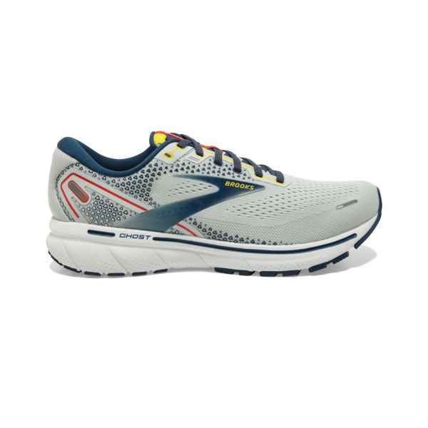 Tenis Para Correr En Carretera Brooks Ghost 14 Hombre Grises Azul Marino Blancos | Mexico-758946