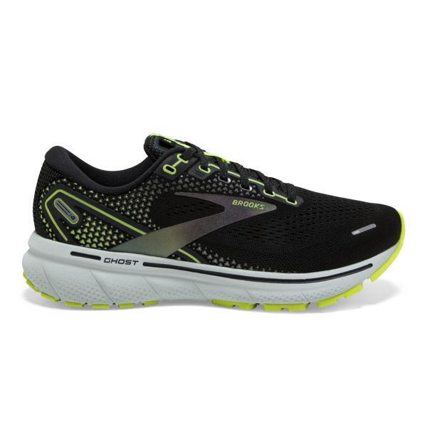 Tenis Para Correr En Carretera Brooks Ghost 14 Hombre Negros Amarillos Grises | Mexico-937052