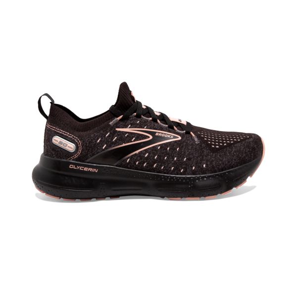 Tenis Para Correr En Carretera Brooks Glycerin StealthFit 20 Mujer Negros Coral | Mexico-104735