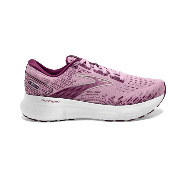 Tenis Para Correr En Carretera Brooks Glycerin 20 Mujer Rosas Blancos | Mexico-568291