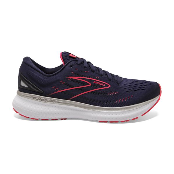 Tenis Para Correr En Carretera Brooks Glycerin 19 Mujer Azul Marino Rosas Blancos | Mexico-581042