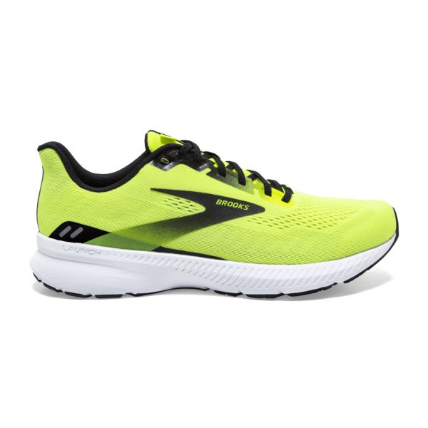 Tenis Para Correr En Carretera Brooks Launch 8 Hombre Amarillos Negros Blancos | Mexico-439708