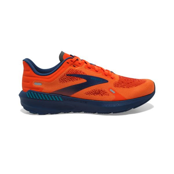 Tenis Para Correr En Carretera Brooks Launch GTS 9 Hombre Naranjas Azul Marino | Mexico-576489