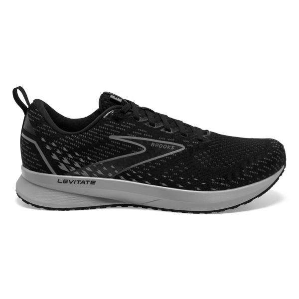 Tenis Para Correr En Carretera Brooks Levitate 5 Hombre Negros Grises | Mexico-264189