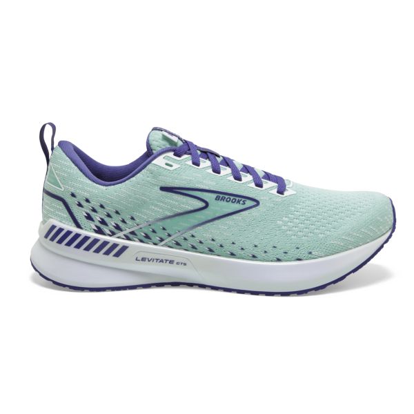 Tenis Para Correr En Carretera Brooks Levitate GTS 5 Mujer Azul Marino Azules Blancos | Mexico-302769