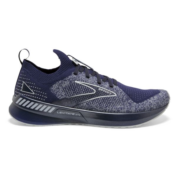 Tenis Para Correr En Carretera Brooks Levitate StealthFit GTS 5 Hombre Grises Azul Marino Blancos | Mexico-340872