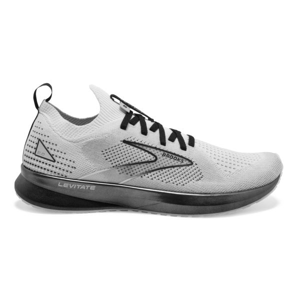 Tenis Para Correr En Carretera Brooks Levitate StealthFit 5 Hombre Blancos Grises Negros | Mexico-405729