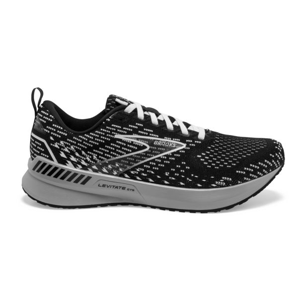 Tenis Para Correr En Carretera Brooks Levitate GTS 5 Mujer Negros Grises Blancos | Mexico-420719