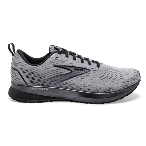 Tenis Para Correr En Carretera Brooks Levitate 5 Hombre Grises Negros | Mexico-602495