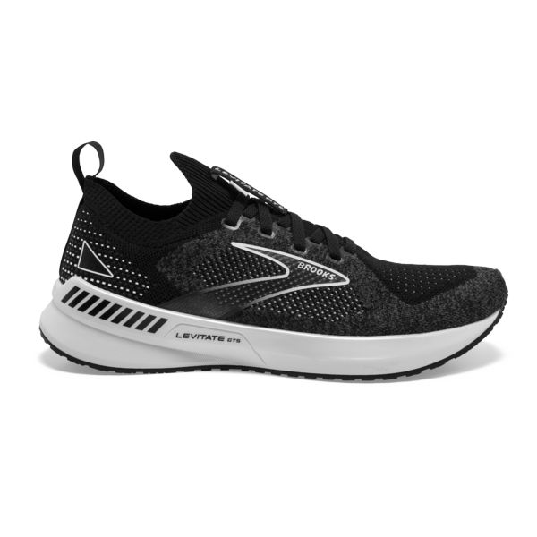 Tenis Para Correr En Carretera Brooks Levitate StealthFit GTS 5 Mujer Negros Grises Blancos | Mexico-648502