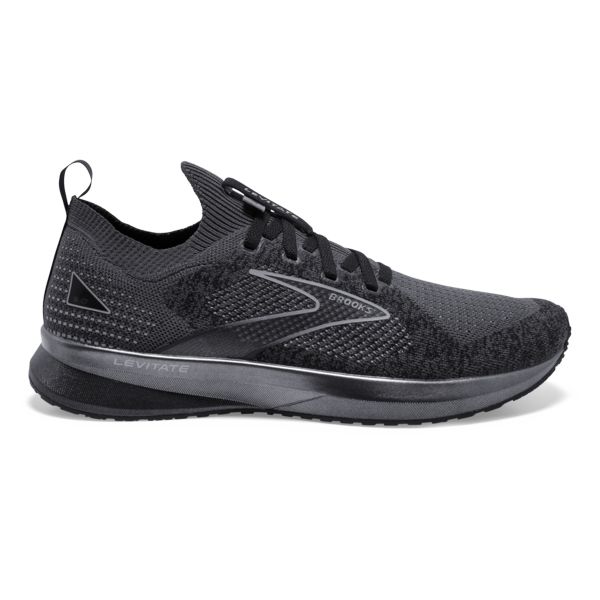 Tenis Para Correr En Carretera Brooks Levitate StealthFit 5 Hombre Negros Grises | Mexico-907458