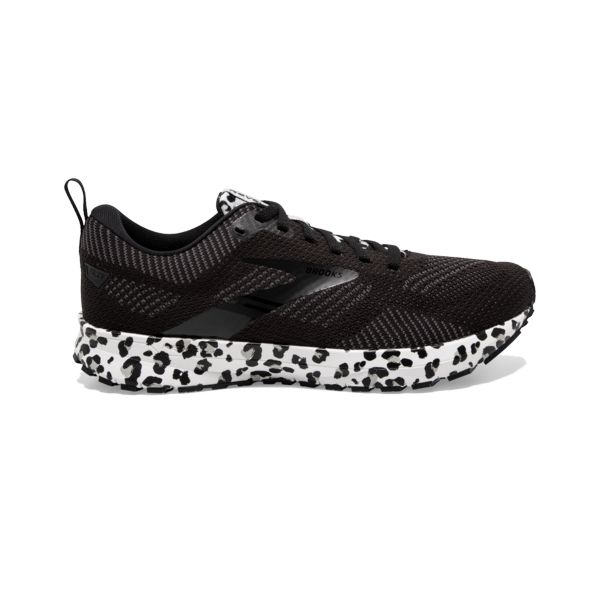 Tenis Para Correr En Carretera Brooks Revel 5 Mujer Negros Blancos Plateados | Mexico-183425